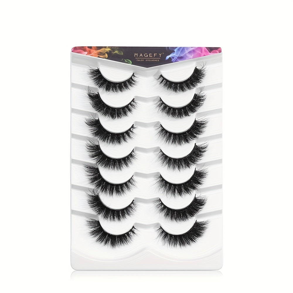 7 Pairs Thick & Curling False Eyelashes Extensions