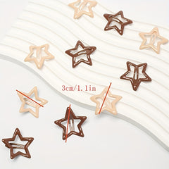 10pcs Pentagram Hair Clip for Girls