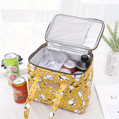 Thickened Insulated Lunch Box Bag Cartoon Waterproof Large Insulated Bag