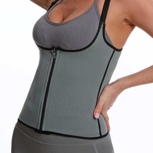 Tight Zipper Waist Trainer Belt With Strap Body Shaper