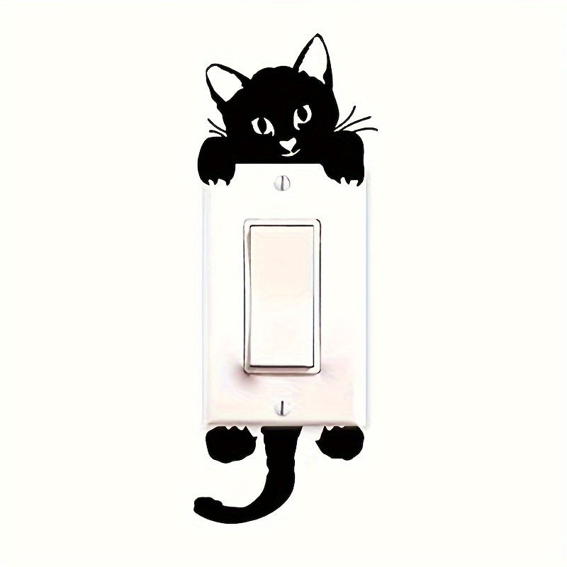 Cat Bedroom Switch Sticker Removable 3D Wall Sticker