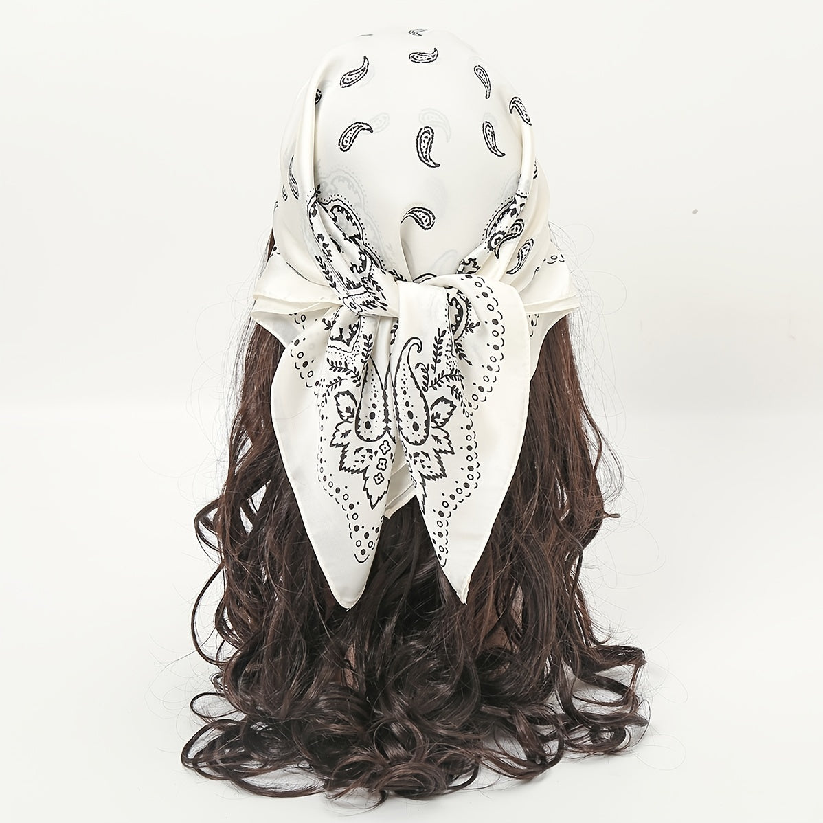 Floral Print Vintage Scarf Small Headband Headscarf Bandana For Her