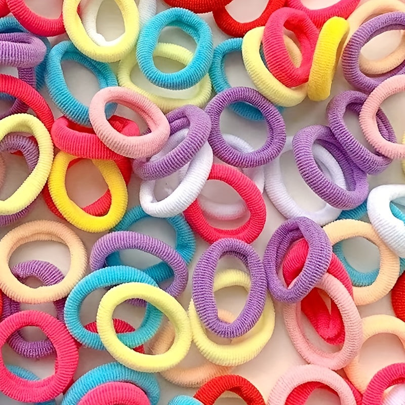 Colorful Hair Ties Ponytail Holders Scrunchies Hair Accessories For Baby Girls
