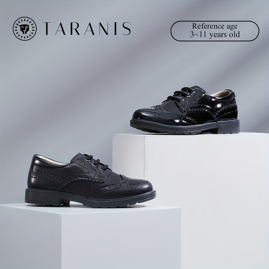 TARANIS Boys Classic Loafer Shoes Lightweight Comfortable Non Slip Flat Shoes