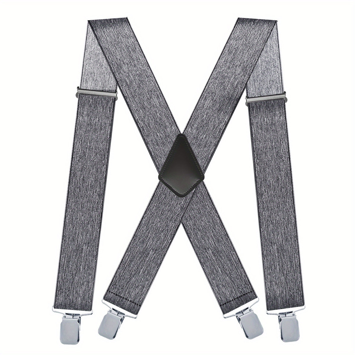 Men's Vintage Elastic Suspenders Braces X Shape Adjustable