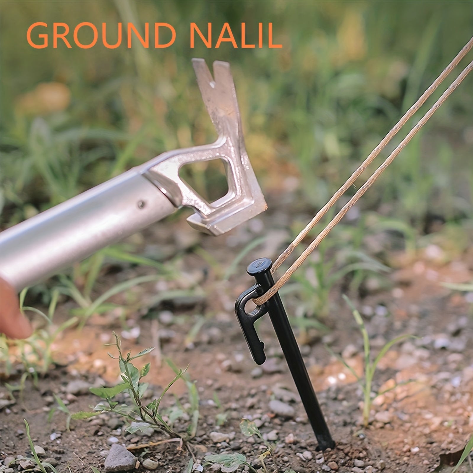 8pcs Heavy Duty Steel Tent Stakes For Canopies Tarps