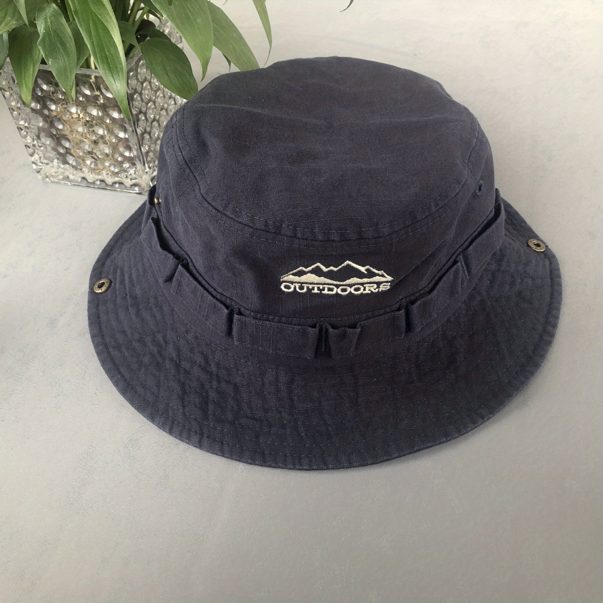 Foldable Outdoor Sunshade Boonie Hat Breathable Cotton Cowboy Hat