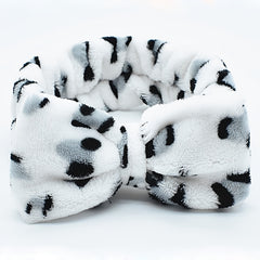 Leopard Soft Coral Fleece Head Band Hair Accessories