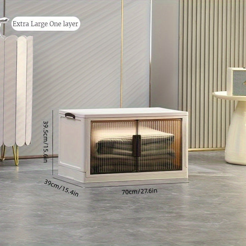 Large Foldable Storage Bin & Wardrobe Cabinet for Bedroom Living Room