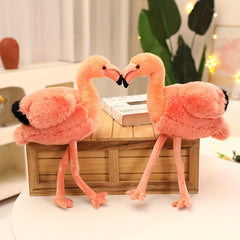 45cm Bright Pink Flamingo Plush Toy with Yellow Beak, Kids Room Decor Gift
