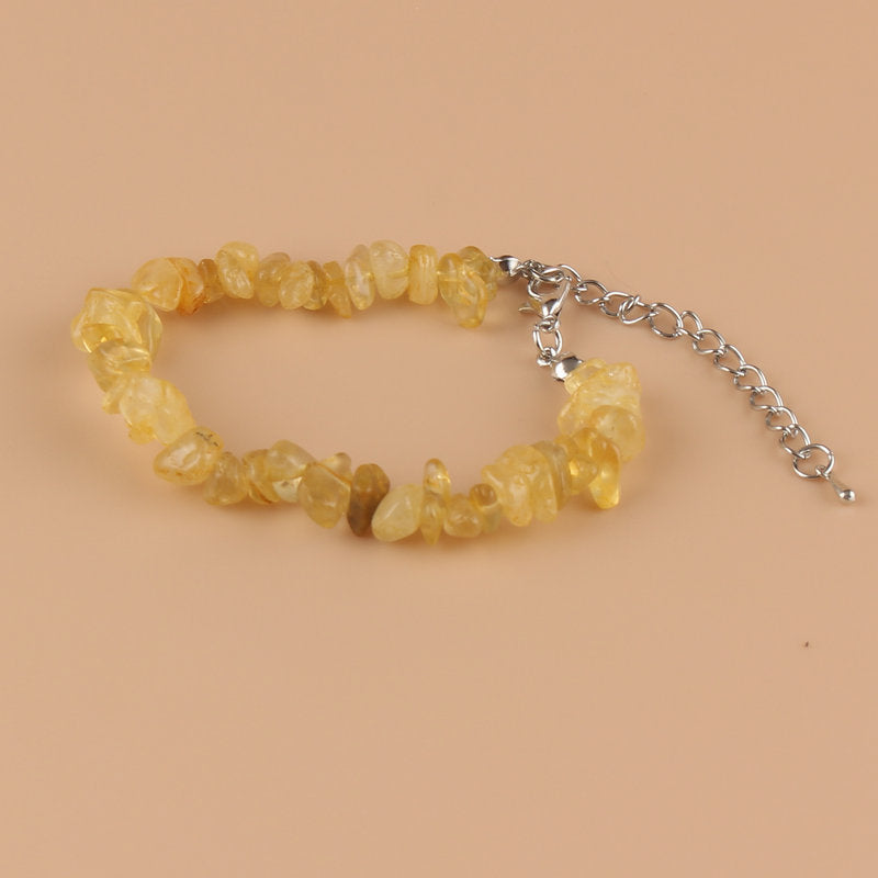 Natural Stone Bracelet Crystal Healing Chip Chain Bracelets