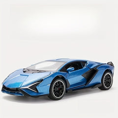 Alloy Car Model, 4 Doors Open, Pull Back Running Toy, Off-road Car Ornament Gift