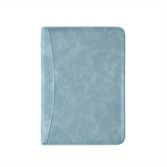 A5 PU Leather Notebook with Card Slot and Zipper Bag