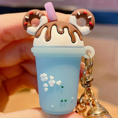 Candy Ice Cream Cup Keychain Cartoon Keyring Car Pendant