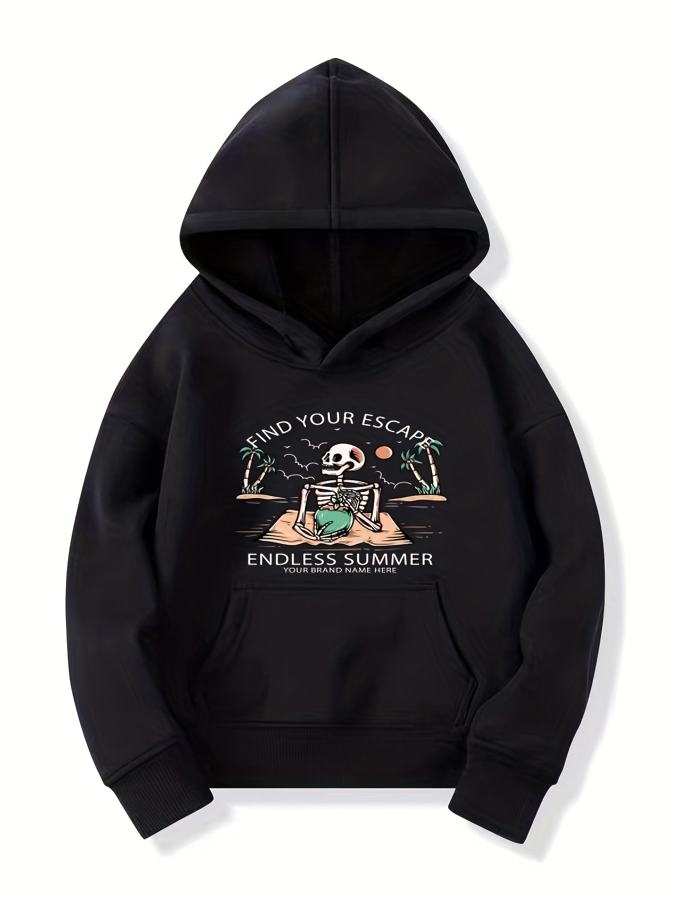 Skeleton Pattern Smart Hoodie For Girls Halloween Party