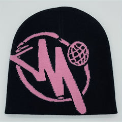 Hip hop Knit Beanie Hat Hat With Printing For Men And Women
