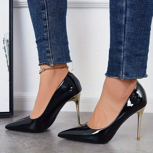 Women's Pointed Toe High Heels Slip On Stiletto Heels