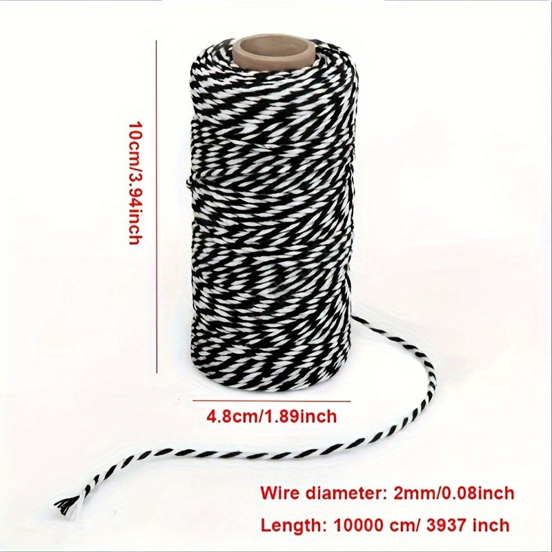 100M Cotton Twine Packing String 2mm for Wedding Craft Knitting DIY