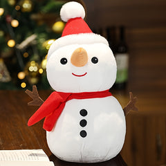 Christmas Santa Elk Snowman Plush Toys Stuffed Doll For Girls