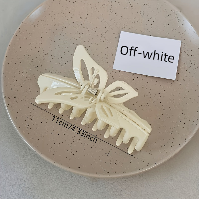 Butterfly Hair Claw Style Solid Back Head Shark Claw Hair Accessories