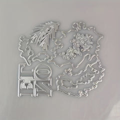 Plants Metal Cutting Dies And Stamps Set For Scrapbooking