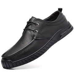 Men's Casual Lace-up Slip On Flat Shoes Round Toe Comfortable