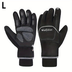 Waterproof Windproof Full Fingers Touchscreen Cycling Gloves Non Slip