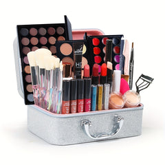 Professional Cosmetic Set with Makeup Tool and Case