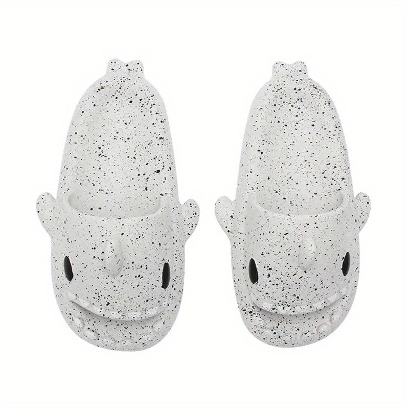 Adorable Shark Non Slip Platform Slides Soft Sole Cloud Slides