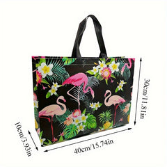 Flamingo Tote Bag - Stylish & Spacious - Ideal for Shopping & Commuting