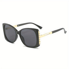 Steampunk Rivet Sunglasses Cat Eye UV400 Sun Shades for Summer