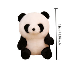 Soft Fluffy Sitting Panda Plush Toy & Stuffed Animal with Expressive Eyes