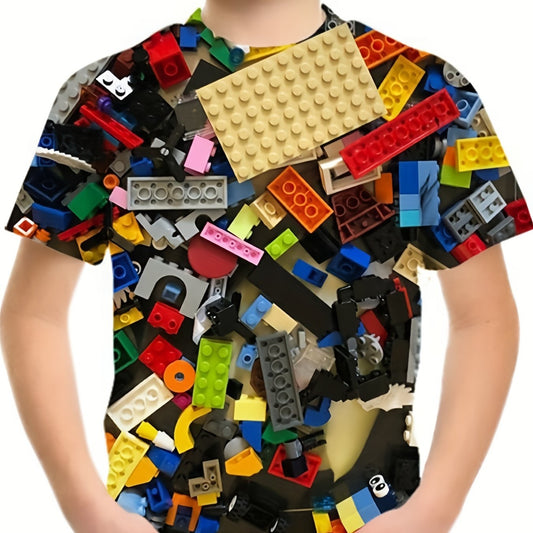 3D Digital Print T Shirt For Boys - Summer Outdoor Fun