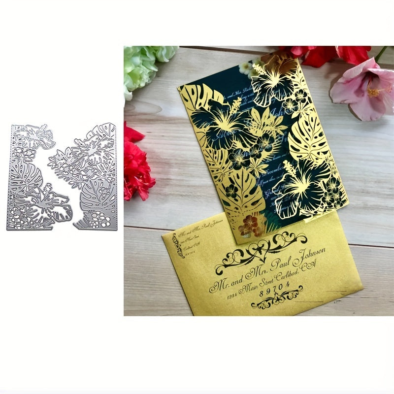 2pcs Flower Metal Cutting Dies DIY Spring Craft Decoration Stencil Mold