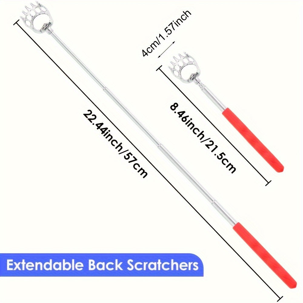 Telescoping Bear Claw Back Scratchers Extendable Backscratcher