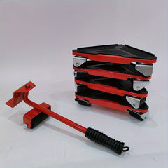 5pcs Furniture Mover Tool Set Heavy Duty Transport Lifter Roller