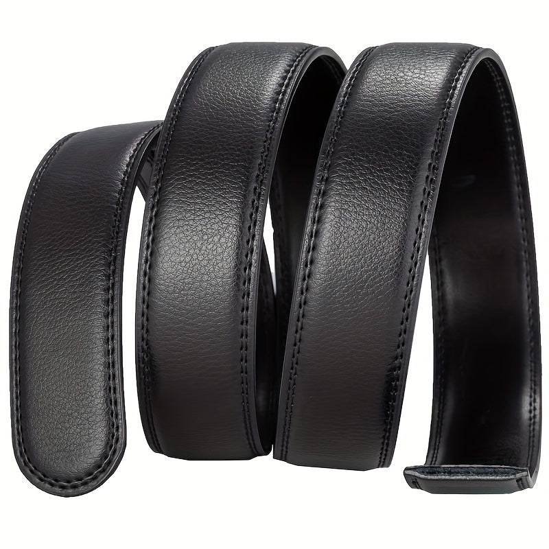 Men's Calfskin Leather Belt w/ Automatic Buckle