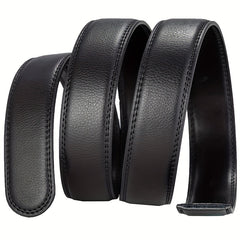 Men's Calfskin Leather Belt w/ Automatic Buckle