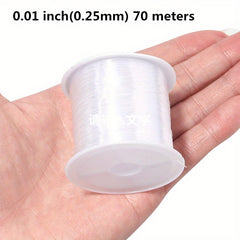 0.2mm Clear Fishing Line Beading Cord for Jewelry Making