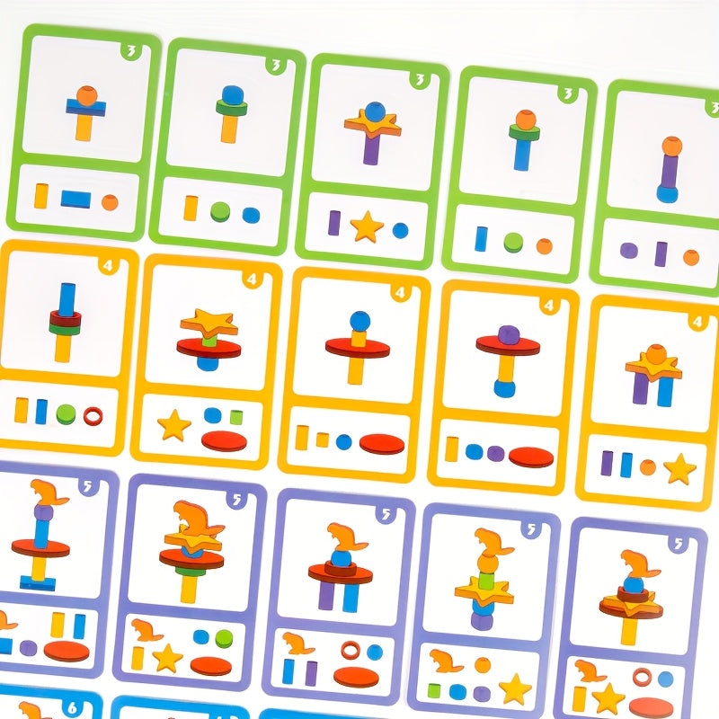 Interactive Educational Stacking Toy for 3-5 Year Olds