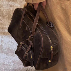 Retro Bowling Crossbody Bag with Matching Keychain Pouch