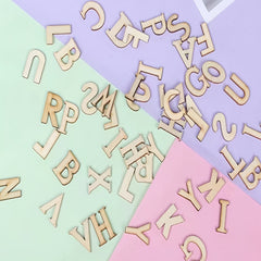 100pcs Wooden Letters Alphabet Letters For Crafts Unfinished Wood Letters