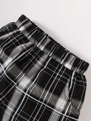 Baby Boy Casual Set Plaid Shirt & Shorts