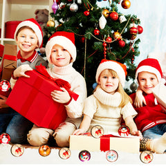 Christmas Party Balls Rubber Bouncing Balls Party Favor Supplies