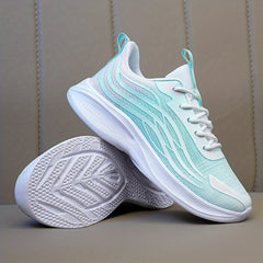 Women's Breathable Mesh Lace-up Sneakers Lightweight Sporty Shoes