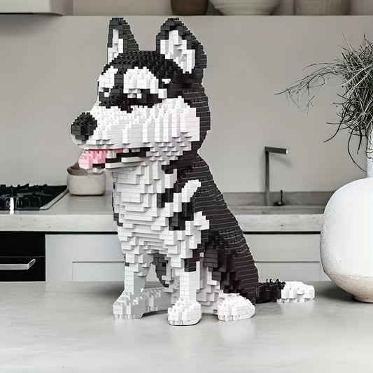 Husky Building Blocks Mini Pet Dog Toy 3D Puzzle Decoration Gift