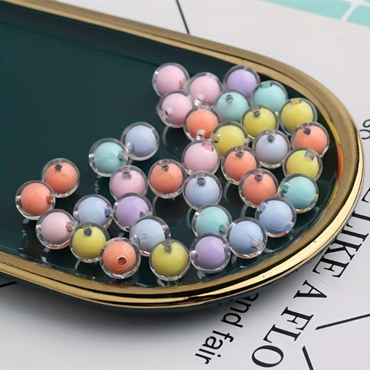 10pcs 12mm Acrylic Inner Round Beads DIY Jewelry Accessories