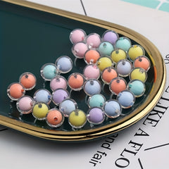 10pcs 12mm Acrylic Inner Round Beads DIY Jewelry Accessories