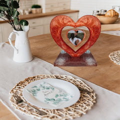 Heart Photo Frame Resin Silicone Mold Floral Art Crafts Home Decor