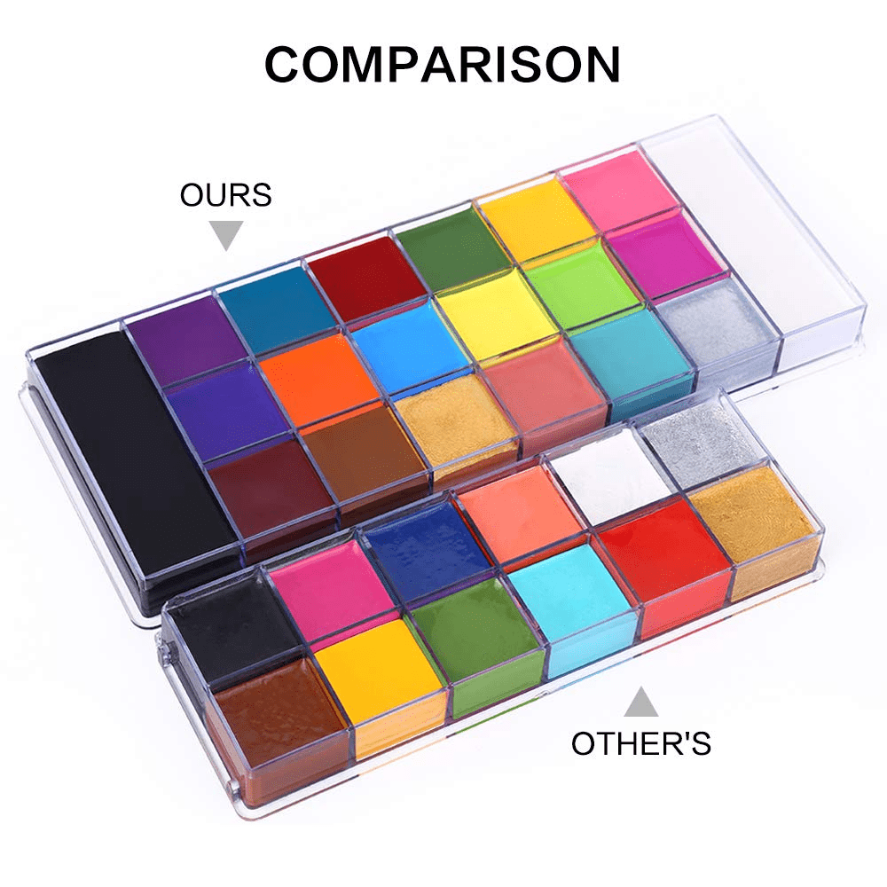 Face Body Paint Palette Halloween Makeup